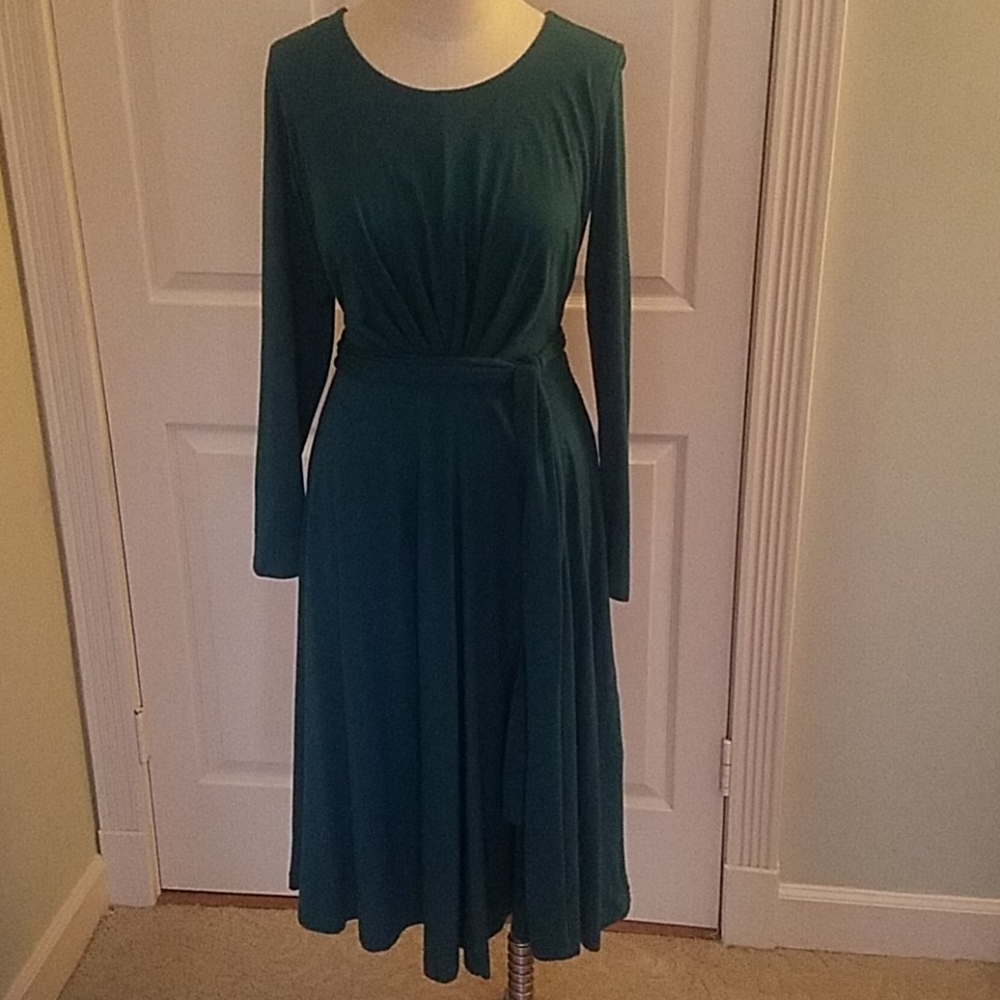 Long sleeve jersey dress